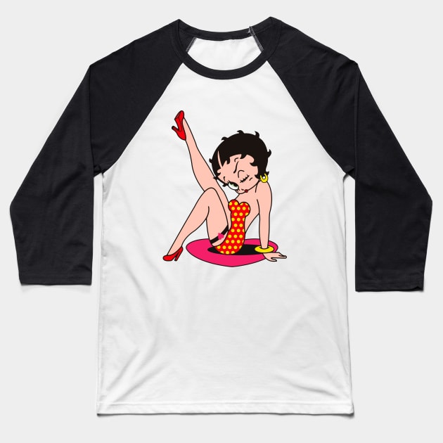 Heartbreaker Betty Baseball T-Shirt by Artizan